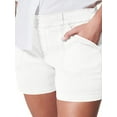 thumbnail image 2 of Inevnen Stretch Twill Shorts for Women Summer Casual 6 Twill Shorts Hiking Shorts with Pockets Chino Bermuda Shorts, 2 of 3