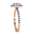 thumbnail image 3 of AFFY Solitaire Engagement Ring | Center 8X6MM Oval Cut Lab Created Moissanite Promise Rings For Women In 14K Solid Rose Gold Jewelry Gift for Her, Ring Size 9.5, 3 of 5