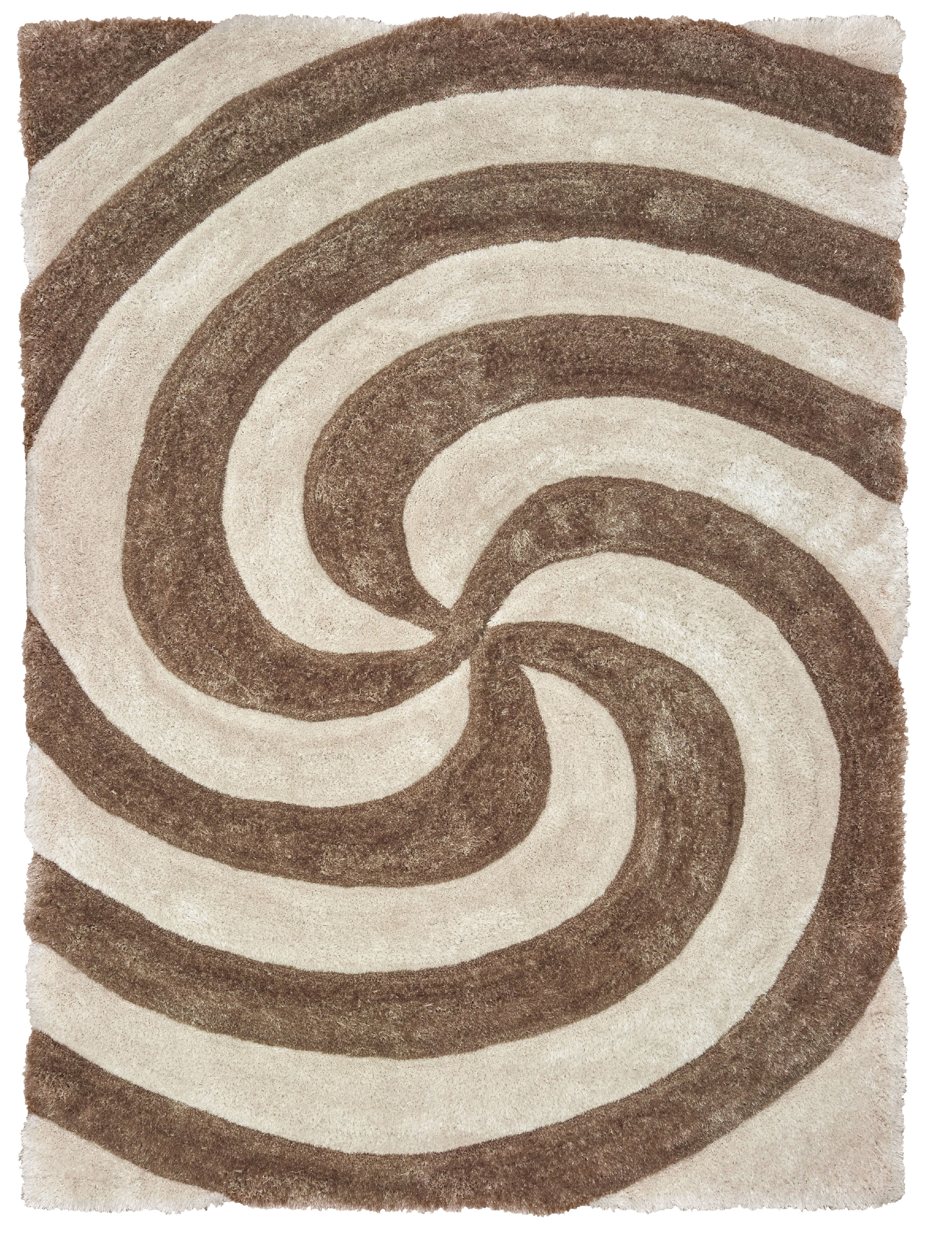 United Weavers Veria Agba Shag Beige Hand Carved Polyester Area Rug