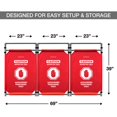 thumbnail image 4 of Essentially Yours"Restricted Area" Foldable Safety Barricade | High Visibility Red 3 Foot Lightweight Portable Safety Barrier with Heavy Duty PVC Frame, 4 of 4