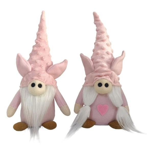 Valentine's Day Gnomes Plush Decor, 2 Pack Pig Gnomes Doll Mr & Mrs Handmade Tomte Swedish Gnome, Valentines Decorationes Home Table Elf Gnomes Ornaments - Sweet Valentine's Day Present