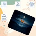 thumbnail image 3 of PhooArto Comfortable Mouse Pad Sea Full Moon Butterfly Desktop Mousepad , 21 x 25 cm Mouse Mat, Non-Slip Rubber Base, Improves Speed and Precision, 3 of 7