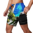 thumbnail image 2 of Apex Legends Octane Mens Swim Trunks with Compression Liner Board Shorts Quick Dry Swim Shorts Bathing Suits S, 2 of 8