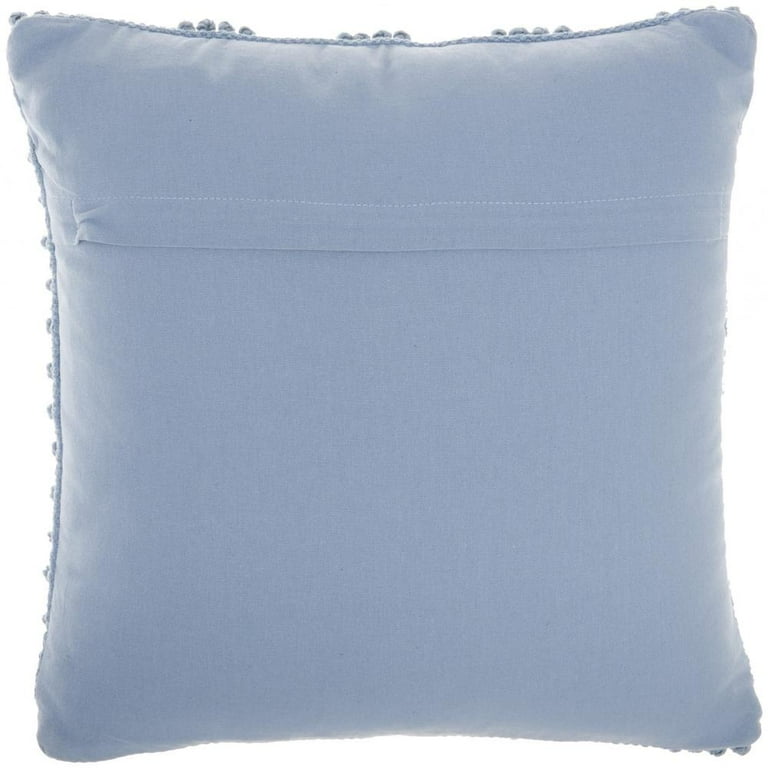 Ocean Blue Textured Broken Stripes Throw Pillow Ocean Blue Textured Broken Stripes Throw Pillow