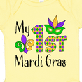 thumbnail image 4 of Inktastic My 1st Mardi Gras with Mask Boys or Girls Baby Bodysuit, 4 of 5