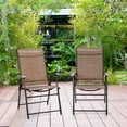 thumbnail image 3 of Patiojoy Set of 4 Caming Chair Outdoor Folding Chair Garden Yard W/Armrest & Backrest, 3 of 9