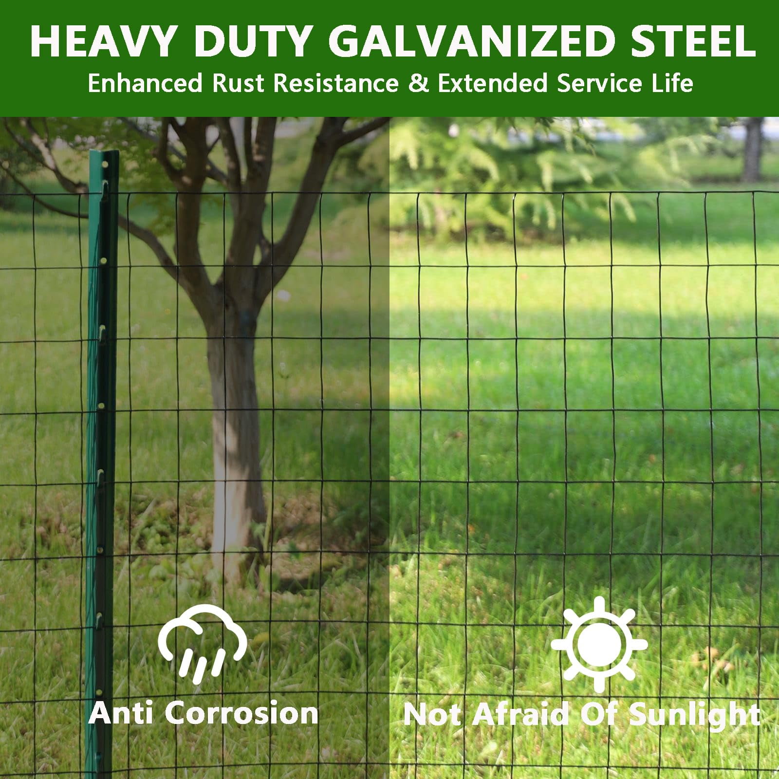 Hardware Cloth 24 in x 60 ft, 16 Gauge 2" x 3" Welded Wire Fencing Mesh Roll, Chicken Wire Fence with Cutting Plier & Gloves for Garden, Coop & Pet Enclosures