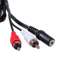 thumbnail image 6 of Tammyyerke 3.5mm1/8" Stereo Female to 2 Male RCA Jack Adapter Y Audio Expres Splitt W8X7, 6 of 9