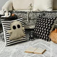 thumbnail image 5 of Sm:)e Scary Hey Boo Cute Ghost Spooky Halloween Throw Pillow Covers, 18 x 18 Inch Set of 4, Striped, 5 of 8