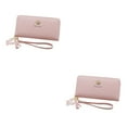 thumbnail image 2 of ZheElen Trendy Card Holder Wallet For Women Essential Accessory For Every Occasion pink 2Set, 2 of 6
