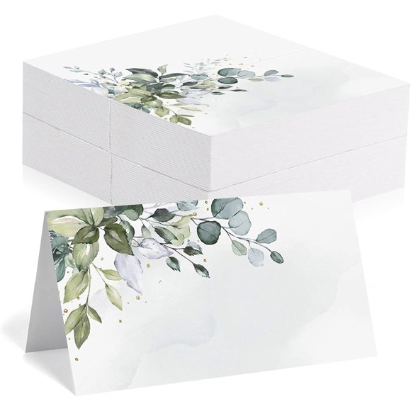 Place Cards for Table Setting 50 Pcs Wedding Table Name Place Cards White Blank Tent Name Seating Card for Wedding Dinner Parties