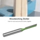 thumbnail image 5 of Fresa de extremo de madera de vástago de 6 mm Broca de enrutador recto de doble flauta simple para carpintería, 5 of 6