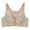 Light Gray, variant on Large Women's Front Side Buckle Lace Edge Seamless Gathering Yoga Movement Bra for Comfortable Sleep