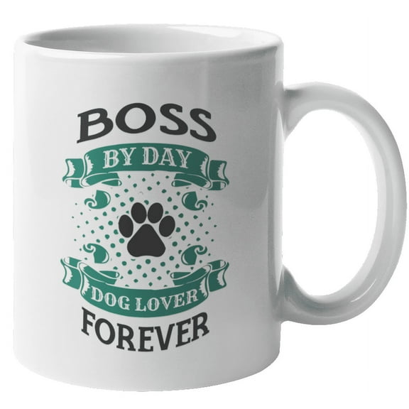 Boss Dog Lover Coffee & Tea Mug for Executive, CEO, Men or Women (11oz)