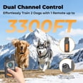 thumbnail image 4 of 2-in-1 Dog Shock Collar with Remote Control and Automatic Bark Mode - Electric Training Smart Anti Barking Collars for Small Med, 4 of 6