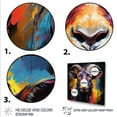 thumbnail image 3 of Designart "Pop Art Portrait of a Gazing Goat" Animals Wall Art - Modern Colorful Goat Entryway Wall Art, 3 of 6