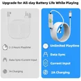 thumbnail image 4 of 16FT Link Cable for Quest 3S/3, Quest2 and Quest Pro, With Separate Charging Port for Uninterrupted Power, USB 3.0 Type A to C Cable for VR Headset Accessories and Gaming PC, 4 of 7