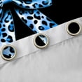 thumbnail image 4 of Homewish Cute Blue Bowtie Curtains Pack of 2 (42x84 Each) for Children Teens,Kawaii Ribbon Bow Knot Curtains Blackout,Abstract Cheetah Print Bedroom Curtains,Microfiber Bedroom Decor, 4 of 6