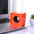 thumbnail image 3 of KAKOWELY Microphone Marks Professional Interview Logo Stand Microphone Protector for Reporters (Square Orange),2.72"X2.72"X2.05", 3 of 5