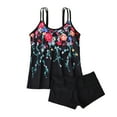 thumbnail image 4 of Fewfanhot Tankini Tops for Women Tankini Swimsuits Tummy Control Flowy Swimwear Two Piece Bathing Suits Swim Tank Top with Boyshorts, 4 of 6