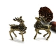 thumbnail image 4 of AFQH Brass Mini Deer Sculpture Elegant Tabletop Decoration Fine Crafted Miniature Figurine Artwork for Home and Office, 4 of 7