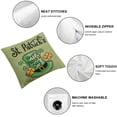 thumbnail image 4 of COMIO Irish Blessing Happy St Patricks Day Shamrocks Clovers Lumbar Cream Burlap Throw Pillow Cover Cushion Case Sofa Decorative Oblong Long  (Happy st.Patricks Day) 2pc, 4 of 6