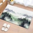 thumbnail image 3 of Retro Trees Plants Area&nbsp;Rug 2x3ft Green Mountain Forests Birds Non-Slip&nbsp;Washable Square&nbsp;Rugs Soft Felt Indoor Floor Mat for Bedroom Kitchen Living Room Bathroom, 3 of 9