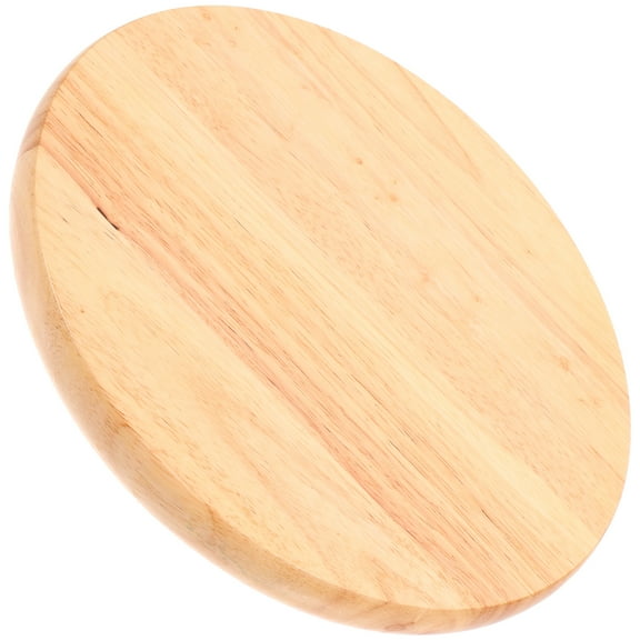 FENGGUIQU Round Wooden Stool Seat Replacement Cushion for Home and Office, Simple Design, Comfortable and Stylish