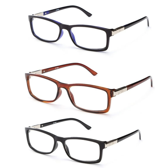 "Chris" Unisex Squared Spring Hinge High Quality Fashion Celebrity Clear Lens Glasses
