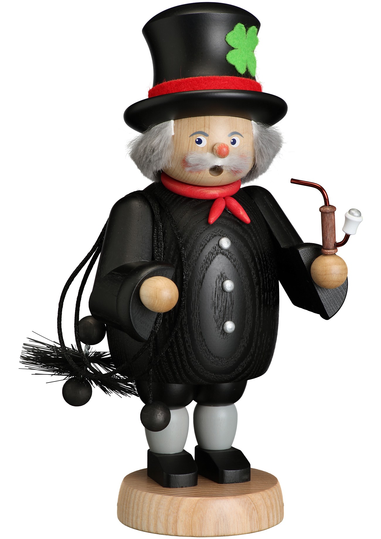 German incense smoker chimney sweeper, height 21 cm / 8 inch, original