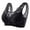 Black##1, variant on Jsaierl Women's Lace Bras Wirefree Support T-shirt Bras Seamless Comfortable Bralettes Soft Breathable Full Figure Bras