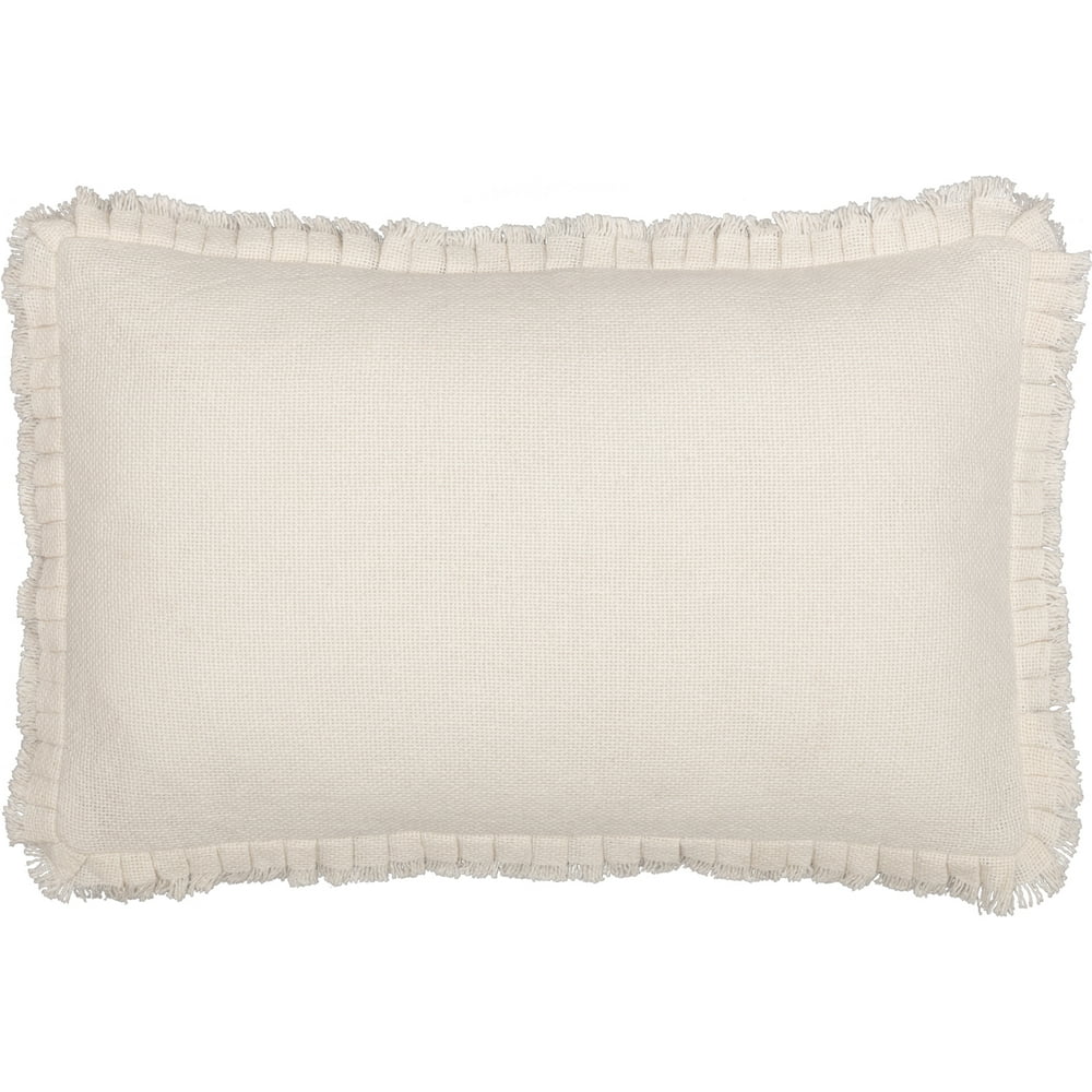 VHC Brand Burlap Antique White 14X22 Pillow Cover 51193