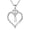 B Silver, variant on A heart-shaped letter necklace, made of 925 sterling silver and plated with 14K gold, featuring the letters A-Z in heart shapes. A perfect jewelry gift for a mother or wife.