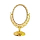 thumbnail image 1 of Espejo de maquillaje de mesa Yuyangstore Espejo giratorio soporte de escritorio ovalado dorado, 1 of 8