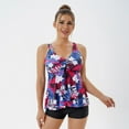 thumbnail image 4 of Wancir Tankini Swimsuits for Women with Shorts Athletic Two Piece Bathing Suits Racerback Tank Tops Swimwear, 4 of 6
