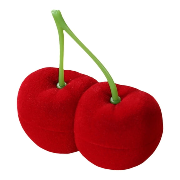 Lint Cherry Jewelry Box for Girl 1 Set Delicate Earrings Organizer Ring Case Storage Box