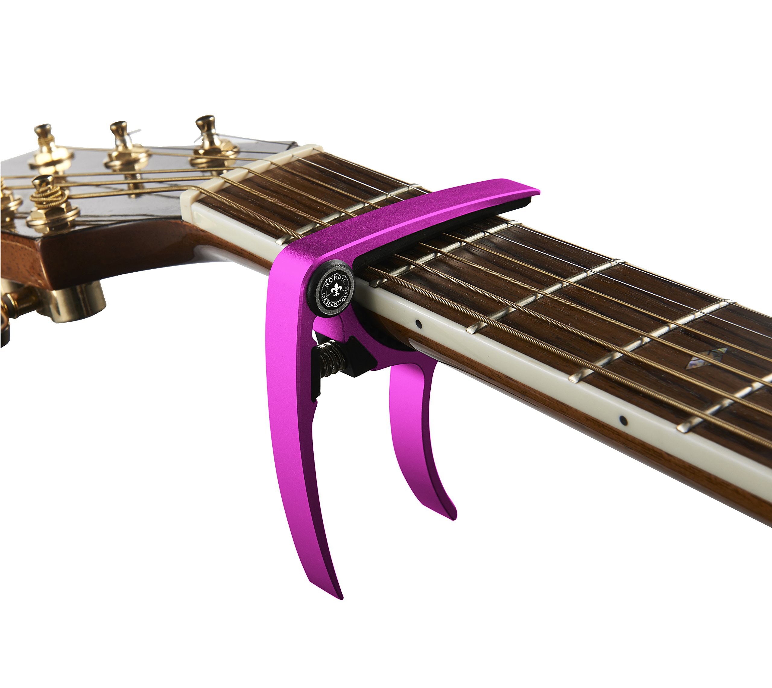 Nordic Essentials Silicone Capos Portable for Guitar Ukulele Banjo Mandolin Bass 2 Pack