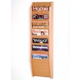 thumbnail image 1 of Wooden Mallet MR36-7BH Cascade 7 Pocket Magazine Rack - Black, Mahogany & Light Oak, 1 of 1
