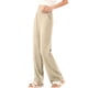 thumbnail image 5 of Pantalones largos para niños, de color liso, con cintura elástica y bolsillos laterales, holgados y transpirables, para dormir, de poliéster., 5 of 5