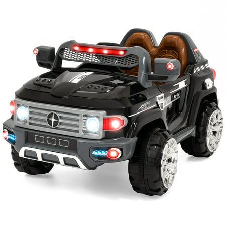 Best Choice Products 12V Kids Battery Powered RC Remote Control Truck SUV Ride-On Car w/ 2 Speeds, LED Lights, MP3, AUX Cord - (Best Remote Control Ride On Car)
