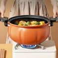 thumbnail image 6 of QHUDLV 8L Large Capacity Pumpkin Micro Pressure Pot Household Cooker/steamer Pot Non Cooking Stick Pot Stew Soup, 6 of 9