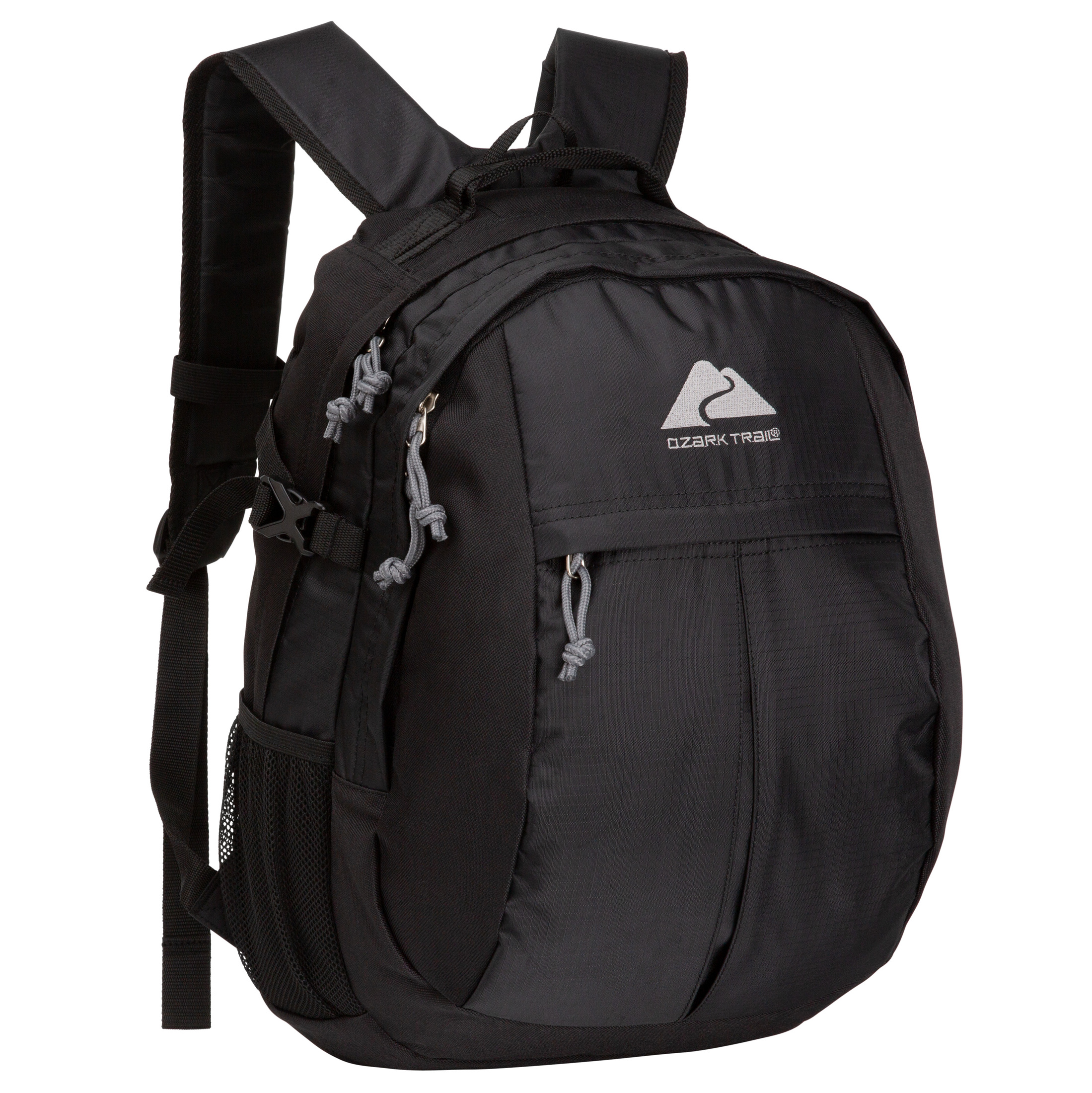 Ozark Trail 25L Adult/Teen Polyester Hiking Backpack, Black