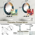 thumbnail image 4 of DESIGN ART Designart "Colorful Vinyl Record Vinyl Mosaic III" Music Modern Wall Mirror 24in.x36in., 4 of 4