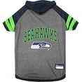 thumbnail image 2 of Pets First 849790025783 Seattle Seahawks Dog Hoody Tee Shirt - Large, 2 of 4
