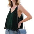 thumbnail image 6 of Delayuji Women's Lace Camisole Tops V Neck Spaghetti Strap Going Out Tops Summer Loungewear Camisole Babydoll Shirts, 6 of 7