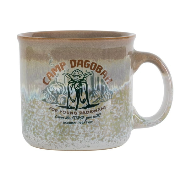 Star Wars Yoda "Camp Dagobah" 20-Ounce Reactive Glaze Ceramic Camper Mug