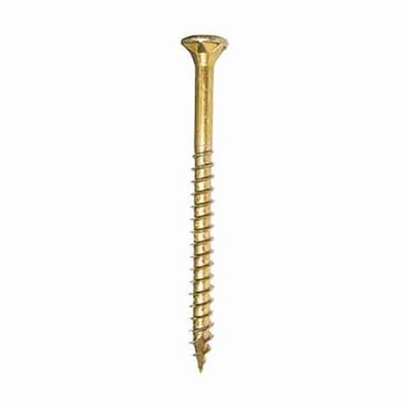 Deck Screw, #9 x 3-1/8 in, Climatek, Flat Head, Torx Drive, 1900 PK