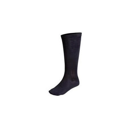 Silk Nylon Sock Liner Sm Black