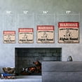 thumbnail image 2 of AFGHAN HOUND Vintage Security Sign Area Patrolled pet dog lover groomer breeder vet gift Rigid Plastic | Indoor/Outdoor | 12" Wide, 2 of 4