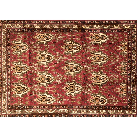 Ahgly Company Indoor Rectangle Persian Brown Traditional Area Rugs, 2' x 5'